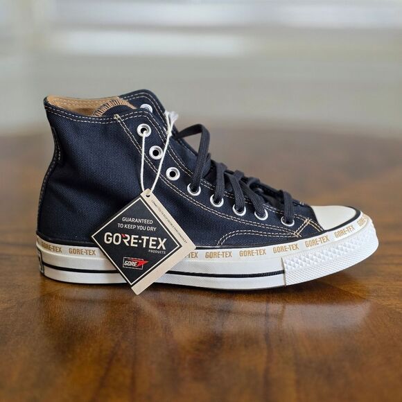 Converse Chuck Taylor Gore-Tex GTX High Black Toadstool Tan Women's 9 LE A08565C - Picture 11 of 16